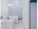 Bright bathroom showcasing a large soaking tub and separate glass shower at 1974 Hidden Springs Pl, Clearwater, FL 33760