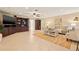 Expansive living area with built-in shelving and comfortable seating at 2006 Tanglewood Ne Dr, St Petersburg, FL 33702