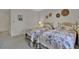 Cozy bedroom featuring two twin beds, and decorative hats adorn the wall at 3268 39Th S St # A, St Petersburg, FL 33711