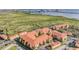 Aerial view of the apartment community with scenic views of the bay at 4345 Bayside Village Dr # 303, Tampa, FL 33615