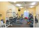 Onsite gym with treadmills, free weights, and other equipment for resident use at 4345 Bayside Village Dr # 303, Tampa, FL 33615