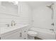 Modern bathroom featuring subway tile, and updated fixtures, including a bathtub and shower at 4755 21St N Ave, St Petersburg, FL 33713