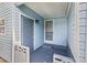 Charming porch with blue siding and gray painted concrete at 4755 21St N Ave, St Petersburg, FL 33713