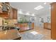 Well-equipped kitchen featuring granite countertops, stainless steel appliances, and a skylight at 715 45Th Ne Ave, St Petersburg, FL 33703