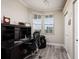 Bright office with built-in desk, shelving and large window with views at 7932 Sailboat Key S Blvd # 506, South Pasadena, FL 33707