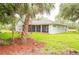 Well-maintained backyard with a spacious screened-in lanai for outdoor enjoyment at 8444 Shenandoah Run, Wesley Chapel, FL 33544