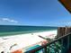 Balcony view of the beach, ocean, pool and the residence beside the waterfront at 880 Mandalay Ave # C1103, Clearwater Beach, FL 33767