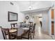 Elegant dining room with seating for six and decorative accents at 10213 Westport Ct, Tampa, FL 33615
