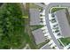 Aerial view of a new residential townhome development at 11054 Crescent Deer Dr, Land O Lakes, FL 34638
