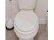 Close-up of a toilet with white fixtures, showing a clean and simple bathroom design at 11054 Crescent Deer Dr, Land O Lakes, FL 34638