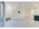 Living room featuring staircase, sliding glass doors and view of kitchen at 11054 Crescent Deer Dr, Land O Lakes, FL 34638