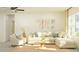 Bright living room with a comfortable sofa, stylish decor, and lots of natural light at 11836 Blue Diamond Trl, Parrish, FL 34219