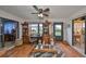 Comfortable living room with stylish furniture, offering a relaxing space for Gathering and friends at 1417 Langley Dr, Sun City Center, FL 33573
