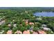 An aerial view of the home, property and nearby lake at 1936 Floresta View Dr, Tampa, FL 33618