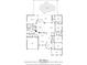 Detailed blueprint of a home showing layout, dimensions, rooms, and pool area at 1936 Floresta View Dr, Tampa, FL 33618