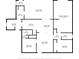 A detailed floor plan outlining the layout of the house, including room dimensions and overall structure at 260 Venice East Blvd, Venice, FL 34293