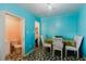 Compact dining area with direct access to the bathroom at 2825 N Taliaferro N Ave, Tampa, FL 33602