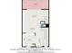 Detailed floor plan of second floor showing kitchen, bath, dining, living, and sitting room at 3147 Oyster Bayou Way, Clearwater, FL 33759