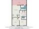 Third floor plan showing primary bedroom, office, bedroom, and bathrooms at 3147 Oyster Bayou Way, Clearwater, FL 33759
