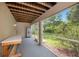 Covered outdoor patio, view of lawn, great for relaxing or outdoor projects at 3147 Oyster Bayou Way, Clearwater, FL 33759