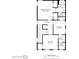 Detailed floor plan showcasing the layout of the bedrooms, bathrooms, and hall at 4301 5Th N Ave, St Petersburg, FL 33713