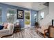 Bright and airy living room with stylish flooring, modern decor, and plenty of natural light at 4301 5Th N Ave, St Petersburg, FL 33713