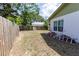 Fenced backyard with room to create your outdoor oasis at 502 Dewolf Rd, Brandon, FL 33511