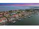 Waterfront homes showing docks and boatlifts, beautiful tile roofs and stunning views of the Gulf at 5287 61St S Ave, St Petersburg, FL 33715