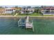 Waterfront home featuring a private dock and scenic views, complete with a backyard pool, perfect for outdoor living at 5287 61St S Ave, St Petersburg, FL 33715