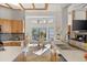 Open kitchen showcasing countertops, stainless steel appliances, and a breakfast nook at 5287 61St S Ave, St Petersburg, FL 33715