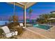 Screened outdoor living features a pool, spa, lanai and a magnificent waterfront view at 5287 61St S Ave, St Petersburg, FL 33715