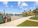 Dock area on the water with seating at 5445 Gulf Blvd # 210, St Pete Beach, FL 33706
