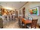 Open-concept living room features dining area, breakfast bar, and an abundance of natural light at 841 Ponce De Leon Dr, St Petersburg, FL 33715