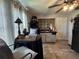 Cozy kitchen area with a small dining table, complete with essential appliances and decor at 8502 N Branch Ave, Tampa, FL 33604