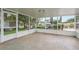 Screened lanai with a view of the canal at 12 Bayou Ln, Palm Harbor, FL 34683
