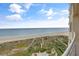 Enjoy stunning ocean views from this balcony, overlooking the beach and lush landscaping at 1200 Gulf Blvd # 1704, Clearwater Beach, FL 33767