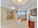 Bright foyer with tile flooring leading to the living area with stunning ocean views at 1200 Gulf Blvd # 1704, Clearwater Beach, FL 33767