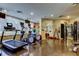 Well-equipped gym with treadmills, ellipticals, weights and mirrors for a complete workout experience at 1200 Gulf Blvd # 1704, Clearwater Beach, FL 33767