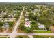 An aerial view of the neighborhood showcases the property's location within the community and its proximity to local amenities at 1242 74Th N St, St Petersburg, FL 33710