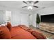 Bedroom view with a bed, wooden dresser, and multiple doorways at 1242 74Th N St, St Petersburg, FL 33710