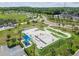 Aerial view of the skate park and surrounding greenery at 13612 S Village Dr # 5201, Tampa, FL 33618