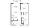Layout featuring the living room, bedroom, bath, dining area, laundry room and kitchen at 1501 Doyle Carlton Dr # 303, Tampa, FL 33602
