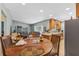 Inviting living space flowing into the kitchen, offering an open concept layout perfect for entertaining at 15917 Crying Wind Dr, Tampa, FL 33624