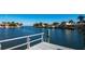 Private dock extending into the beautiful waterfront at 2096 Massachusetts Ne Ave, St Petersburg, FL 33703