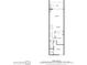 Detailed floorplan of the second floor of a home, showing a kitchen and bedroom, with measurements of each at 222 Skiff Pt, Clearwater, FL 33767