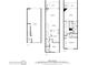 Detailed floorplans of all three floors of a home, showing measurements and room names at 222 Skiff Pt, Clearwater, FL 33767