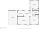 Simplified floor plan provides an overview of the layout, including bedrooms, kitchen and living area at 3035 Hillview St, Sarasota, FL 34239