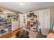 Spacious living room with hardwood floors, ample storage, and convenient access to the outdoor patio at 3035 Hillview St, Sarasota, FL 34239