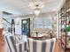 Inviting living room showcasing plantation shutters, hardwood floors, and elegant furnishings at 3724 Fawn Grove Ct, Land O Lakes, FL 34639