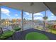 Inviting deck featuring views of waterfront canal at 4137 Des Prez Ct, Hernando Beach, FL 34607